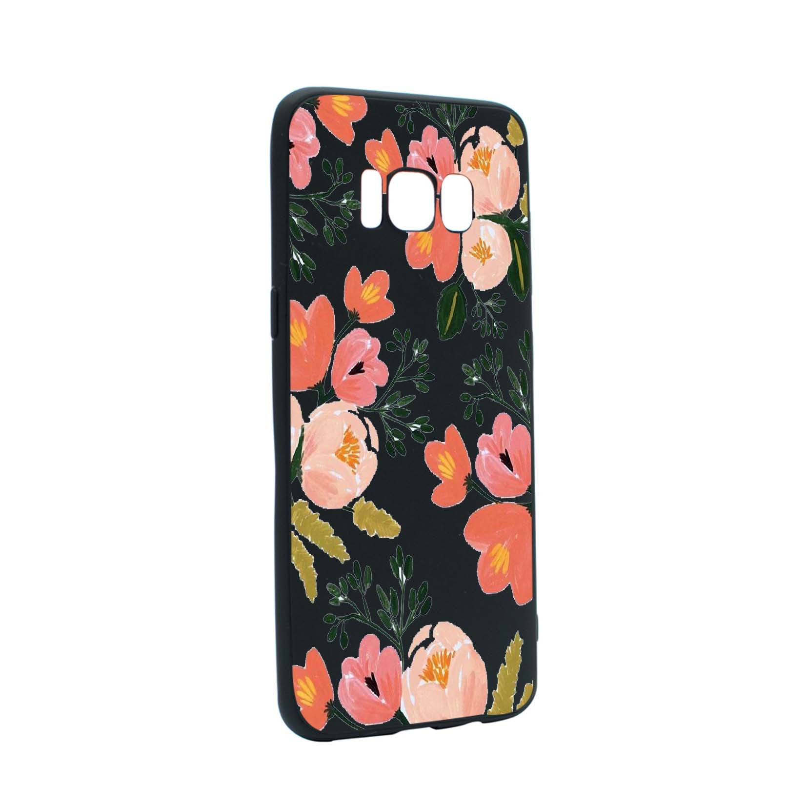 Husa de protectie Flori, culorile de pastel, pentru Samsung Galaxy S8 Plus, rezistenta la uzura, anti-alunecare, din silicon Premium, B504