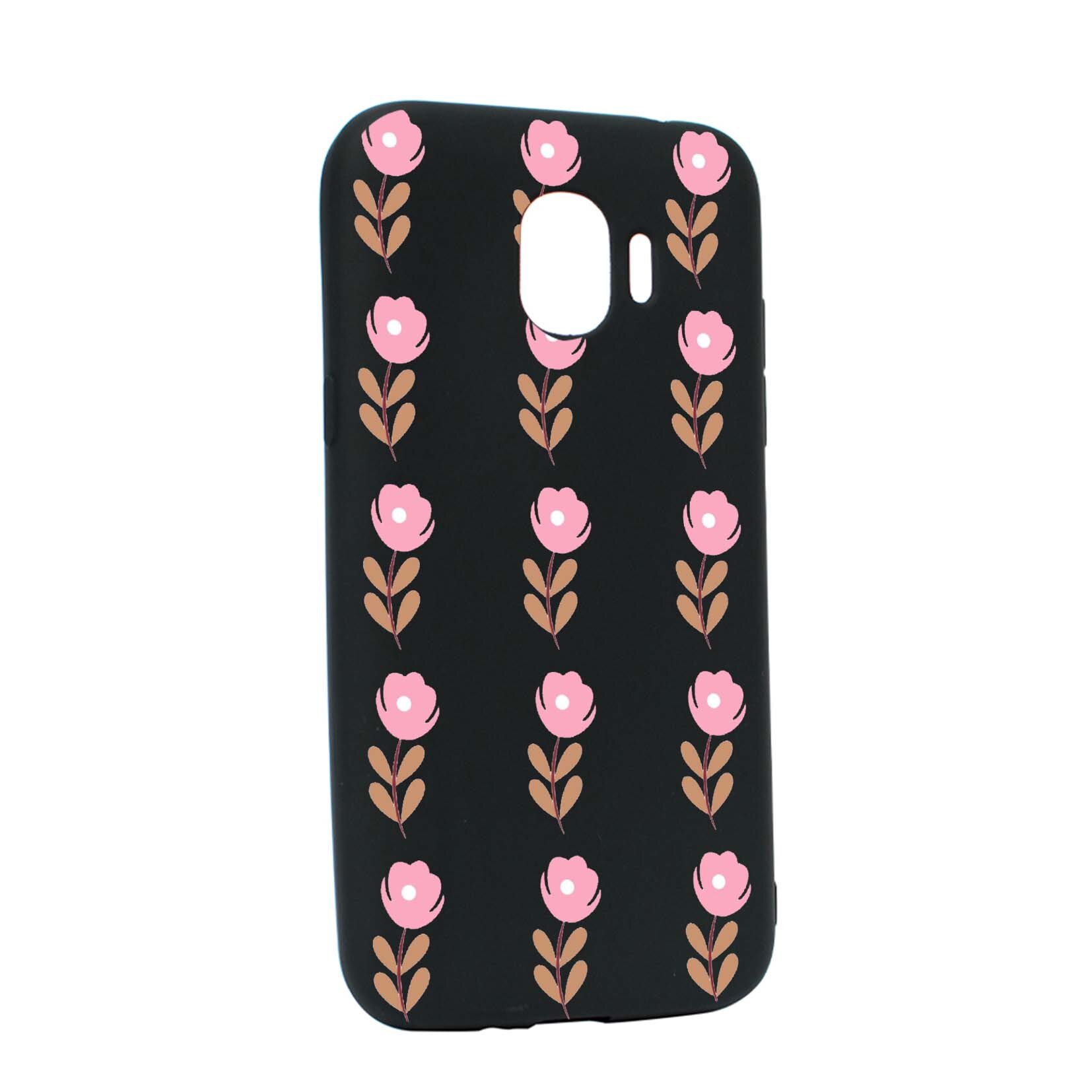 Husa de protectie Flori, pentru Samsung Galaxy J2 Pro 2018 / J2 2018 / Grand Prime Pro, rezistenta la uzura, anti-alunecare, din silicon Premium, B505