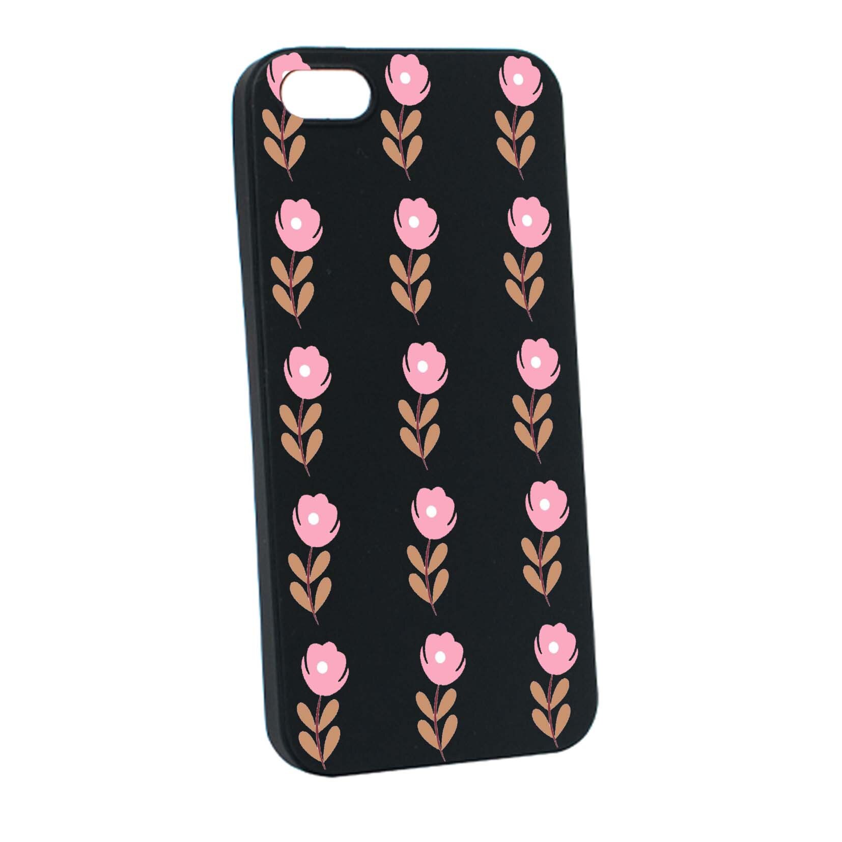 Husa de protectie Flori, pentru Apple iPhone SE / 5S / 5, rezistenta la uzura, anti-alunecare, din silicon Premium, B505