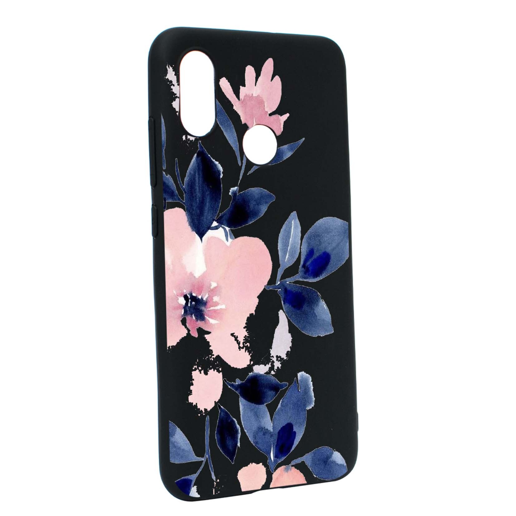 Husa de protectie Flori, culorile de pastel, pentru Xiaomi Mi A2 Lite / Redmi 6 Pro, rezistenta la uzura, anti-alunecare, din silicon Premium, B506