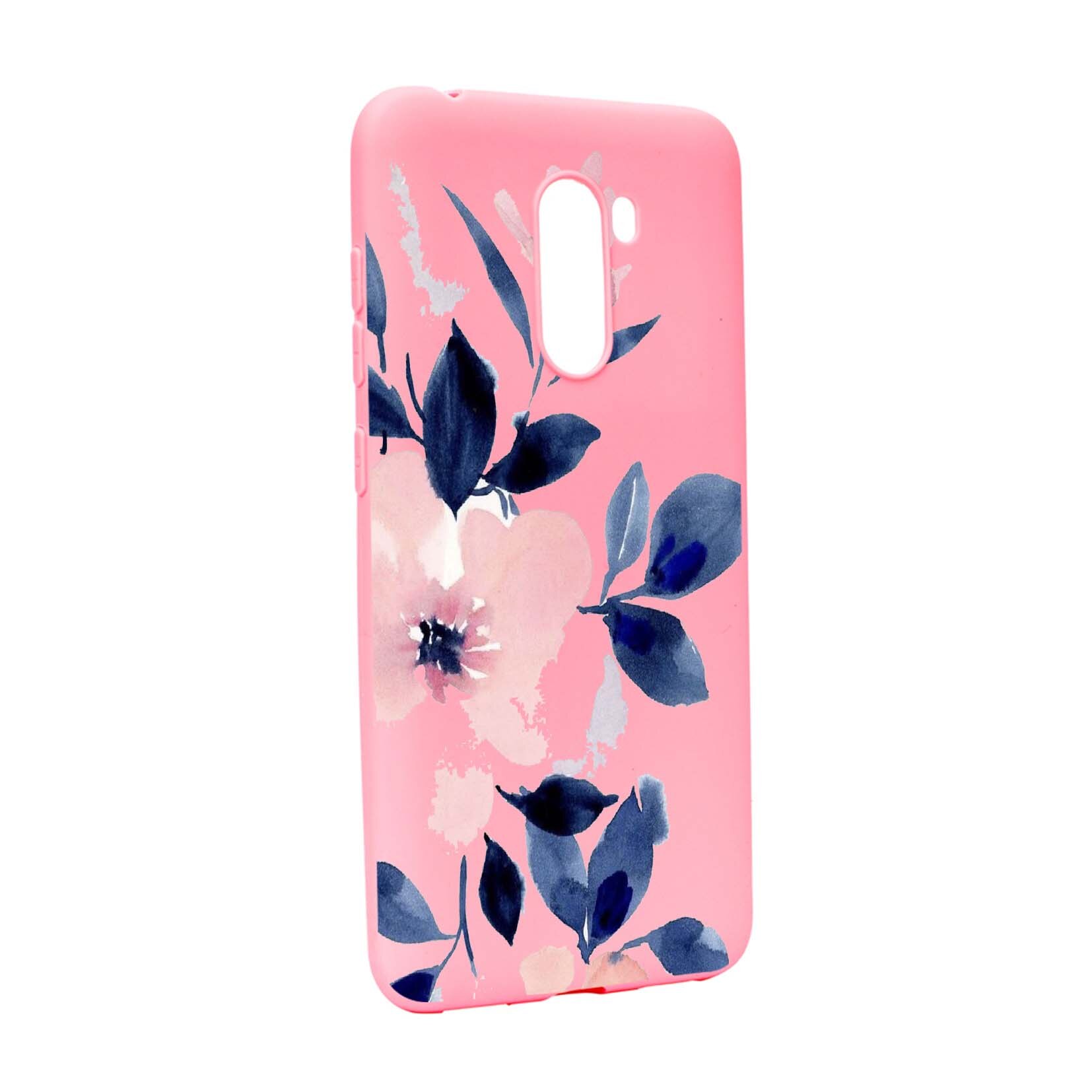 Husa de protectie Flori, culorile de pastel, pentru Xiaomi PocoPhone F1, rezistenta la uzura, anti-alunecare, din silicon Premium, P506