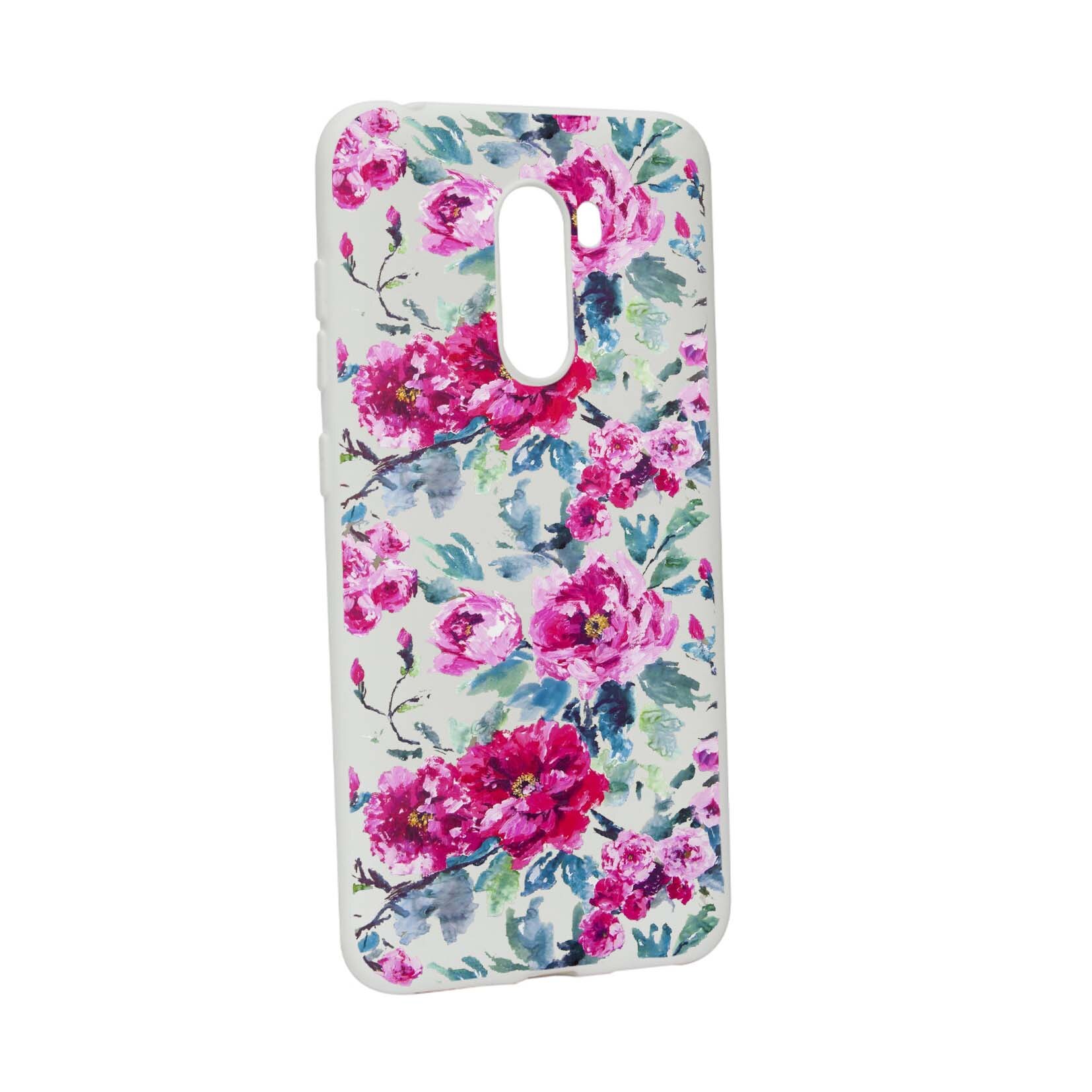Husa de protectie Flori, culorile de pastel, pentru Xiaomi PocoPhone F1, rezistenta la uzura, anti-alunecare, din silicon Premium, W507