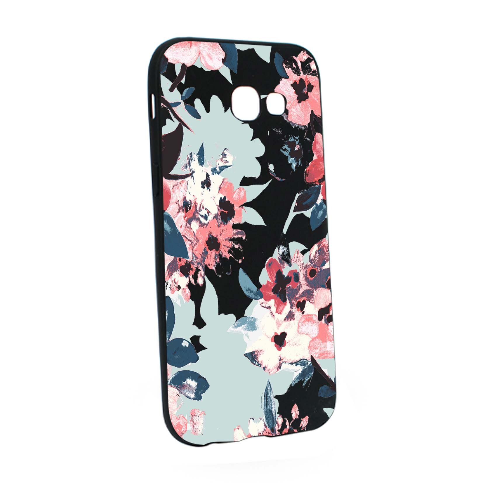 Husa de protectie Flori, culorile de pastel, pentru Samsung Galaxy A5 2017, rezistenta la uzura, anti-alunecare, din silicon Premium, B508