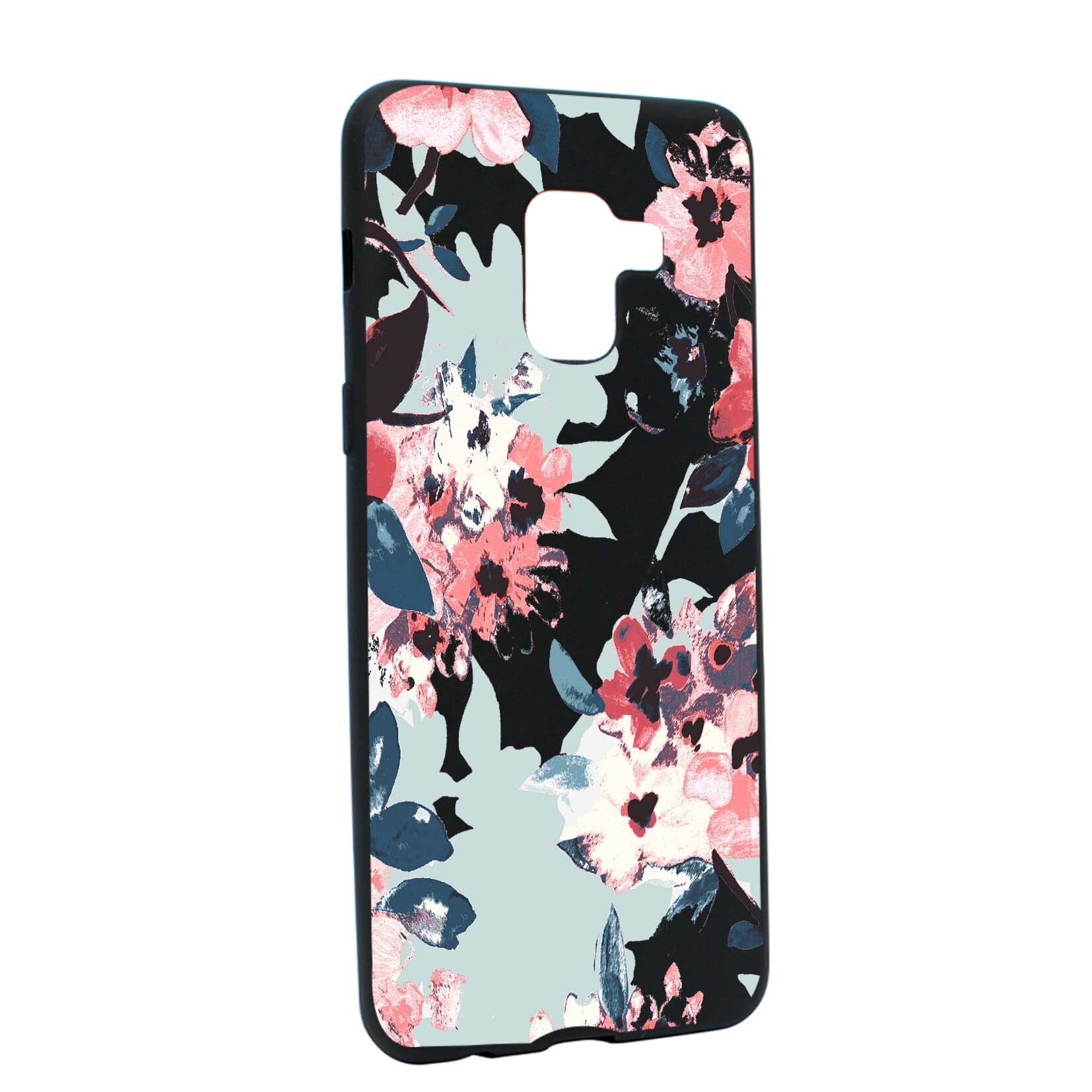 Husa de protectie Flori, culorile de pastel, pentru Samsung Galaxy A5 2018, rezistenta la uzura, anti-alunecare, din silicon Premium, B508