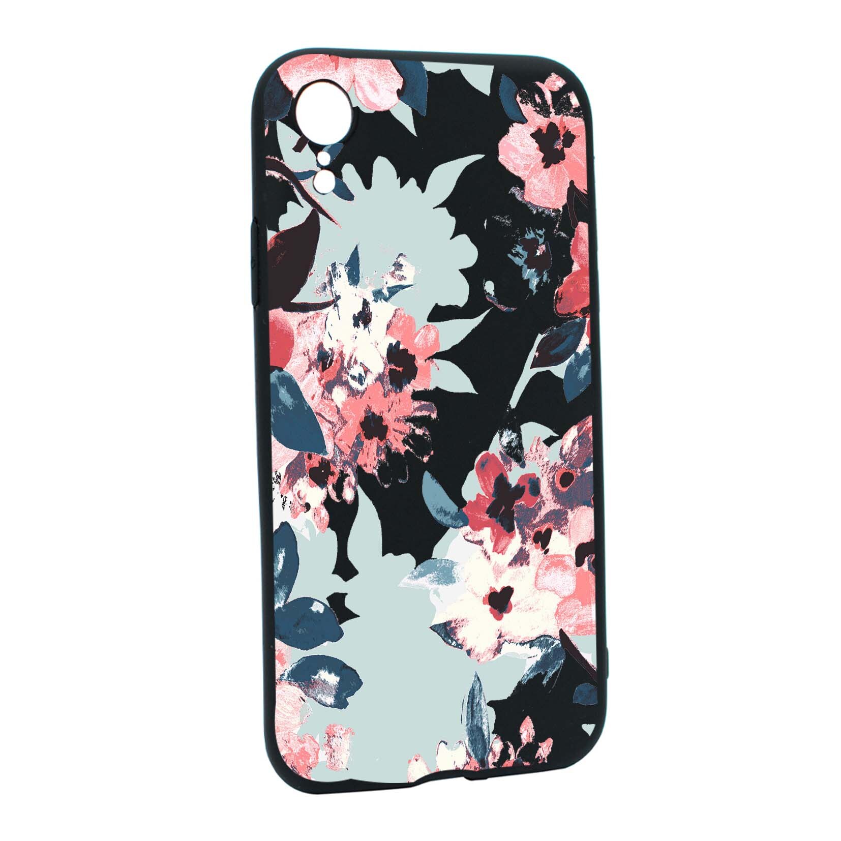 Husa de protectie Flori, culorile de pastel, pentru Apple iPhone XR, rezistenta la uzura, anti-alunecare, din silicon Premium, B508