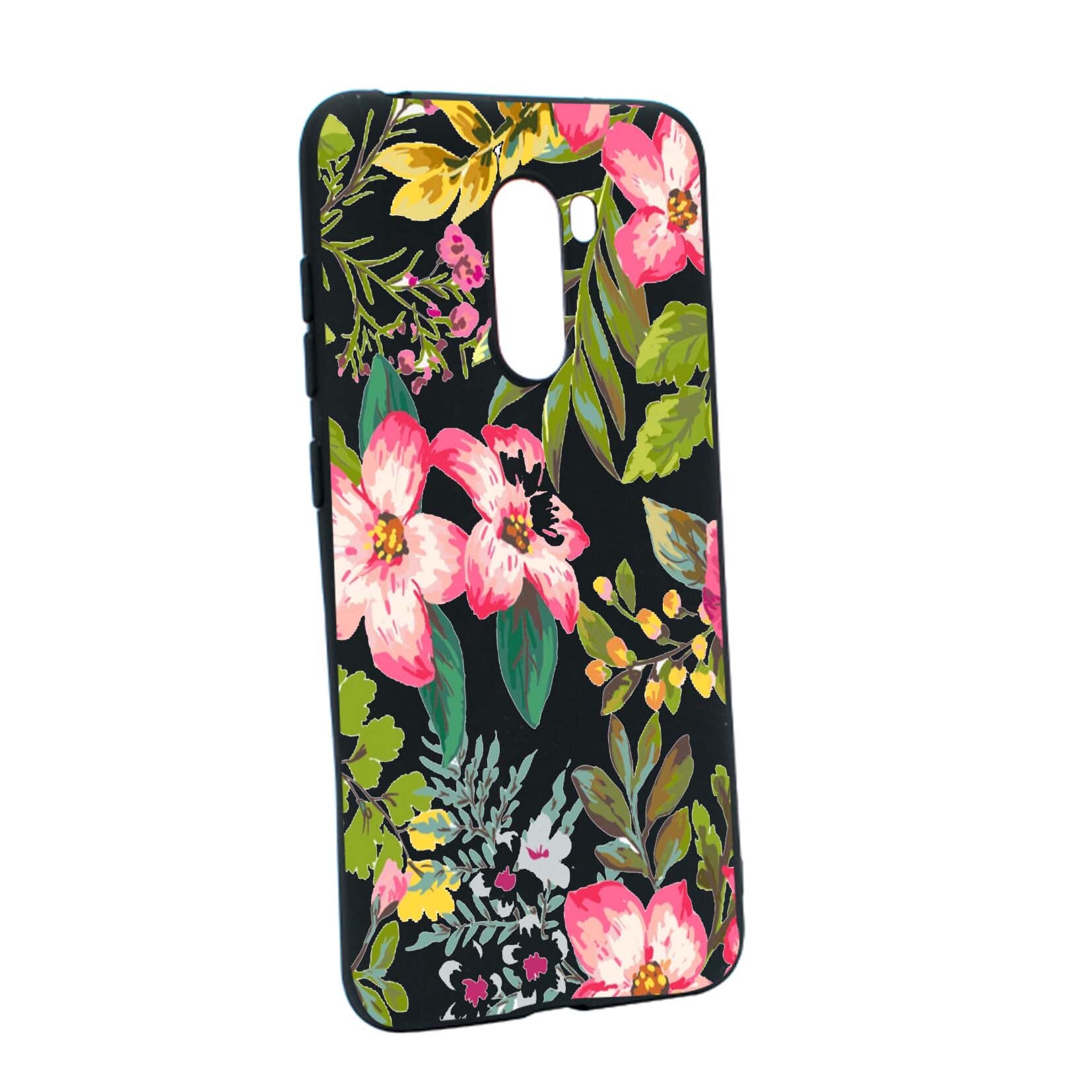 Husa de protectie Flori, culorile de pastel, pentru Xiaomi PocoPhone F1, rezistenta la uzura, anti-alunecare, din silicon Premium, B510