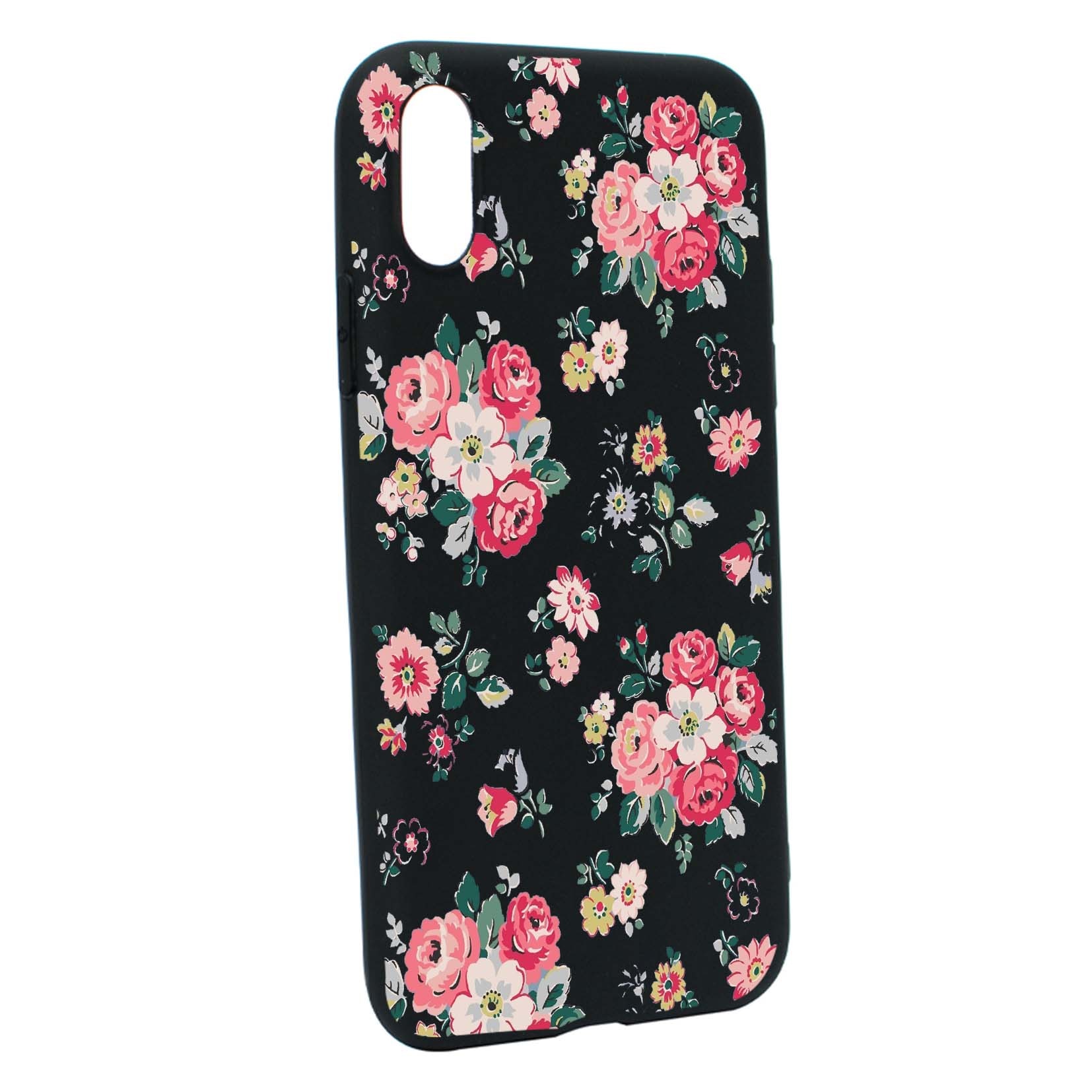 Husa de protectie Flori, culorile de pastel, pentru Apple iPhone XS Max, rezistenta la uzura, anti-alunecare, din silicon Premium, B511