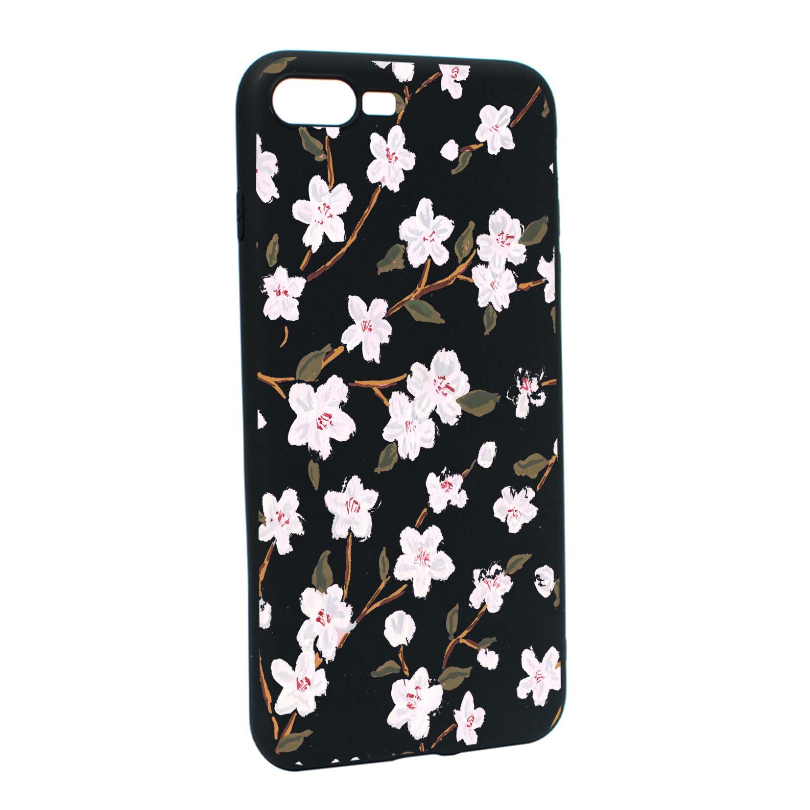 Husa de protectie Florile primaverii, pentru Apple iPhone 7 Plus / 8 Plus, rezistenta la uzura, anti-alunecare, din silicon Premium, B512