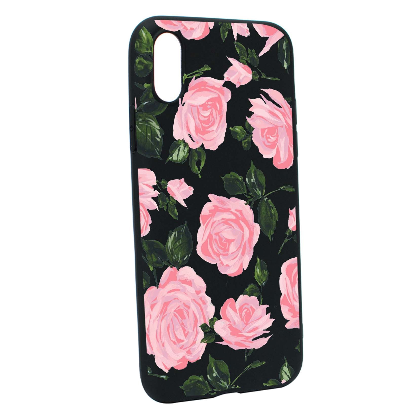 Husa de protectie Trandafiri, culorile de pastel, pentru Apple iPhone XS Max, rezistenta la uzura, anti-alunecare, din silicon Premium, B514