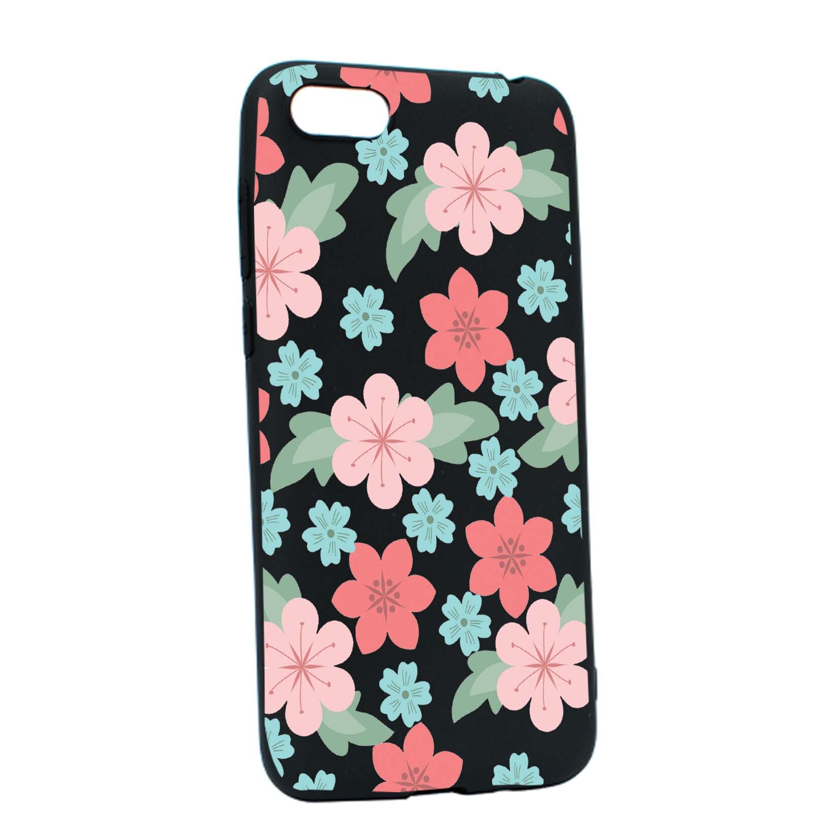 Husa de protectie Flori, culorile de pastel, pentru Apple iPhone 6 / 6S, rezistenta la uzura, anti-alunecare, din silicon Premium, B515