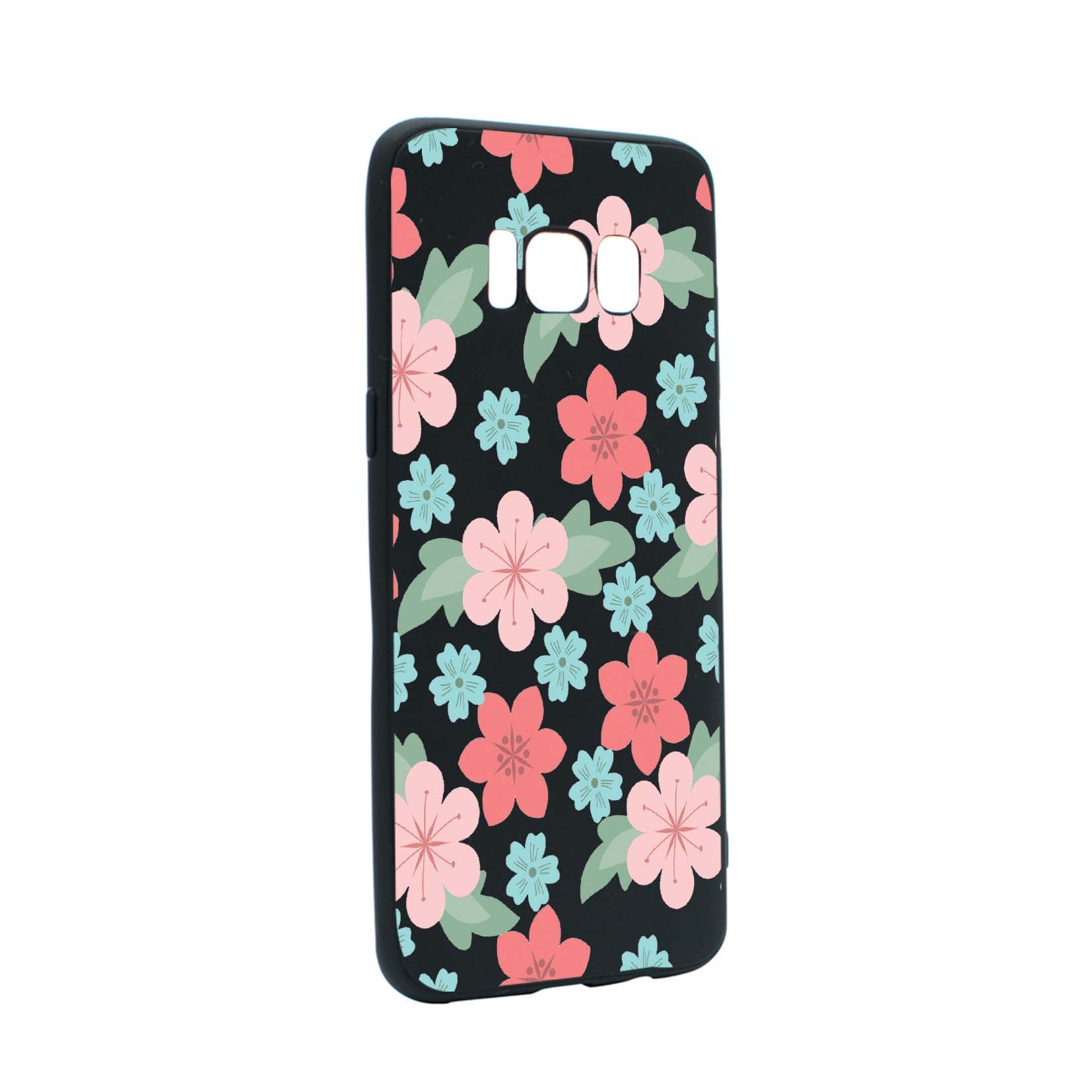 Husa de protectie Flori, culorile de pastel, pentru Samsung Galaxy S8 Plus, rezistenta la uzura, anti-alunecare, din silicon Premium, B515