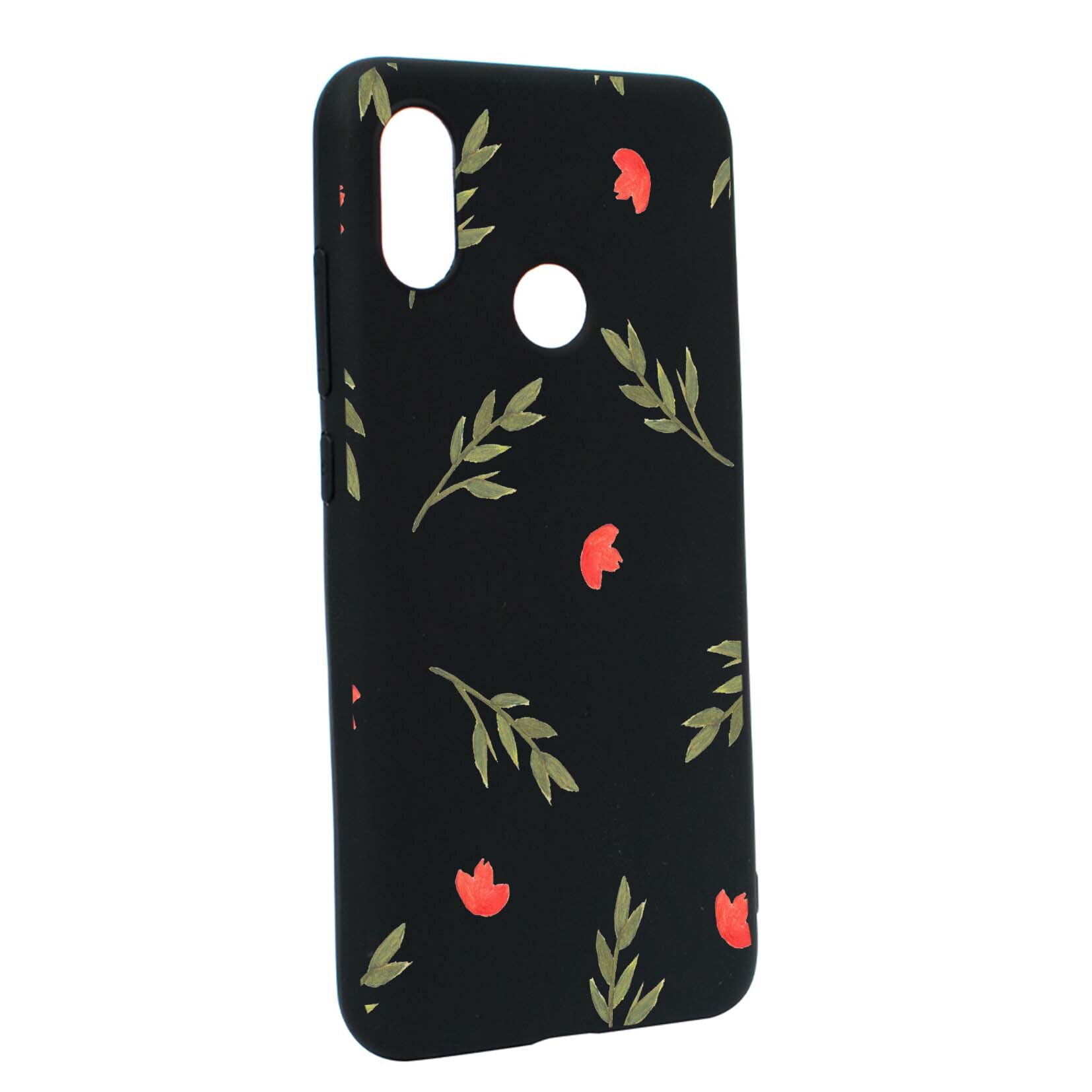 Husa de protectie Flori, pentru Xiaomi Mi A2 Lite / Redmi 6 Pro, rezistenta la uzura, anti-alunecare, din silicon Premium, B516
