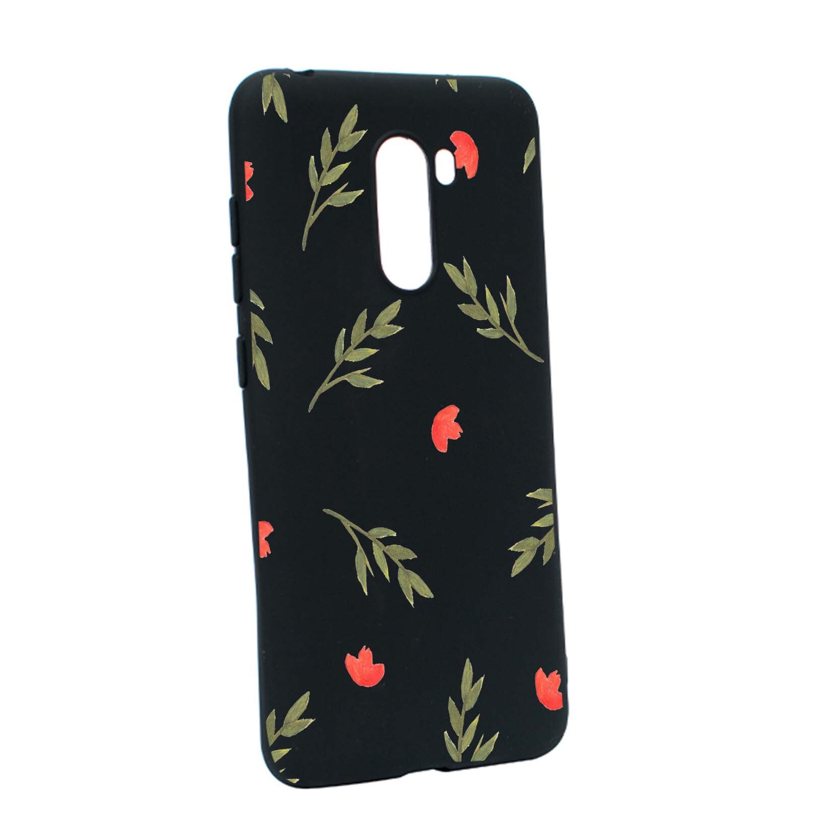 Husa de protectie Flori, pentru Xiaomi PocoPhone F1, rezistenta la uzura, anti-alunecare, din silicon Premium, B516