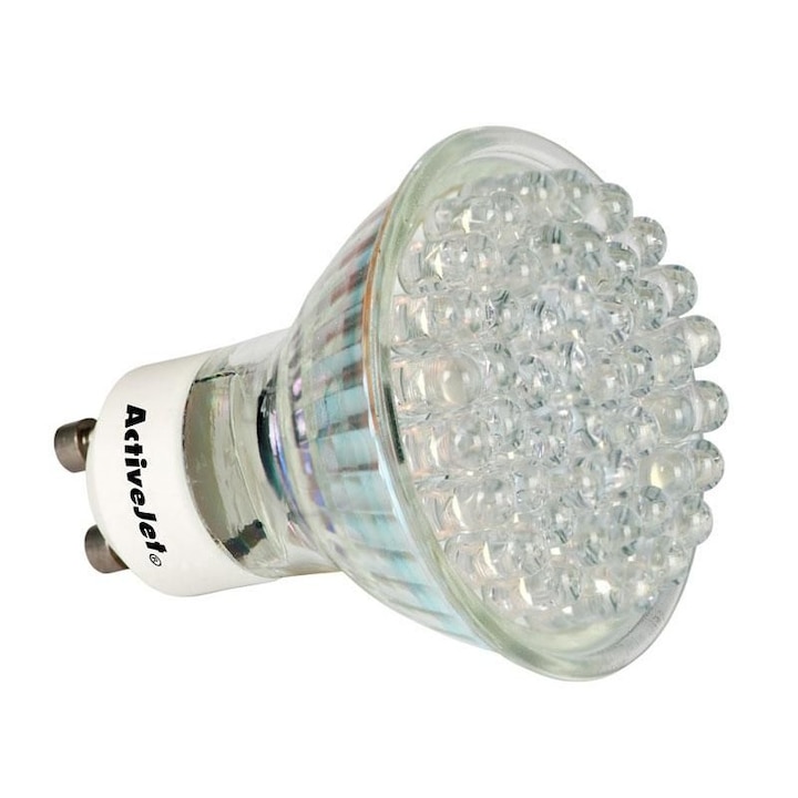 Bec LED, ActiveJet, GU10, 3.2W, Alb