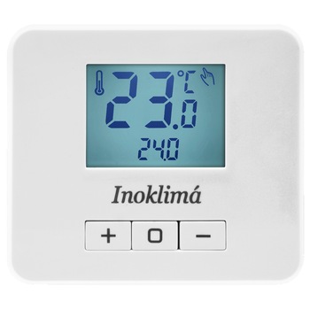 Termostat ambiental neprogramabil Inoklima Evo X cu fir Termostat ambiental neprogramabil Inoklima Evo X cu fir