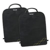 protectie pentru spatarul scaunului auto quotmunchkin brica xlquot deluxe kick mats cu tesatura grime guard set 2 bucati negru imagen 0_0_0