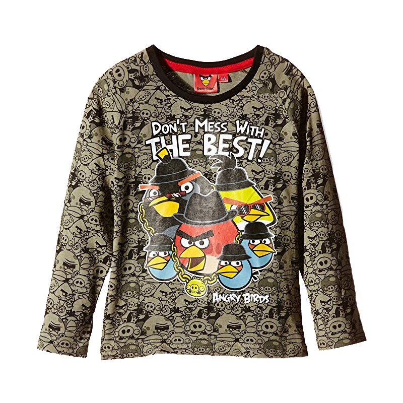 Bluza cu maneca lunga pentru baieti Angry Birds-Sun City HO1211G, Verde, 104
