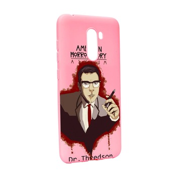 Husa de protectie Amercian Horror Dr. Thredson, pentru Xiaomi PocoPhone F1, rezistenta la uzura, anti-alunecare, din silicon Premium, P518 Husa de protectie Amercian Horror Dr. Thredson, pentru Xiaomi PocoPhone F1, rezistenta la uzura, anti-alunecare, din silicon Premium, P518