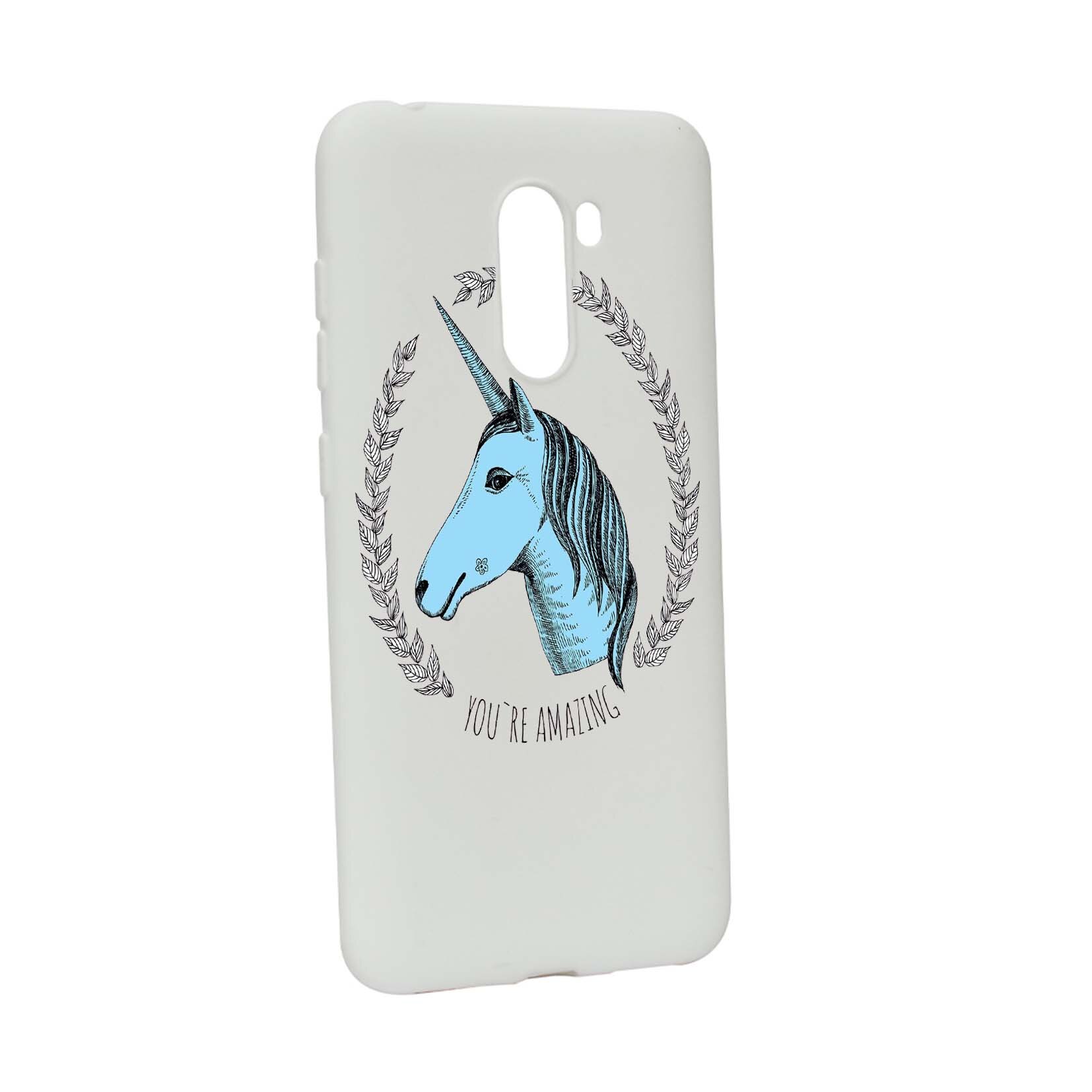 Husa de protectie Unicorn, pentru Xiaomi PocoPhone F1, rezistenta la uzura, anti-alunecare, din silicon Premium, W520