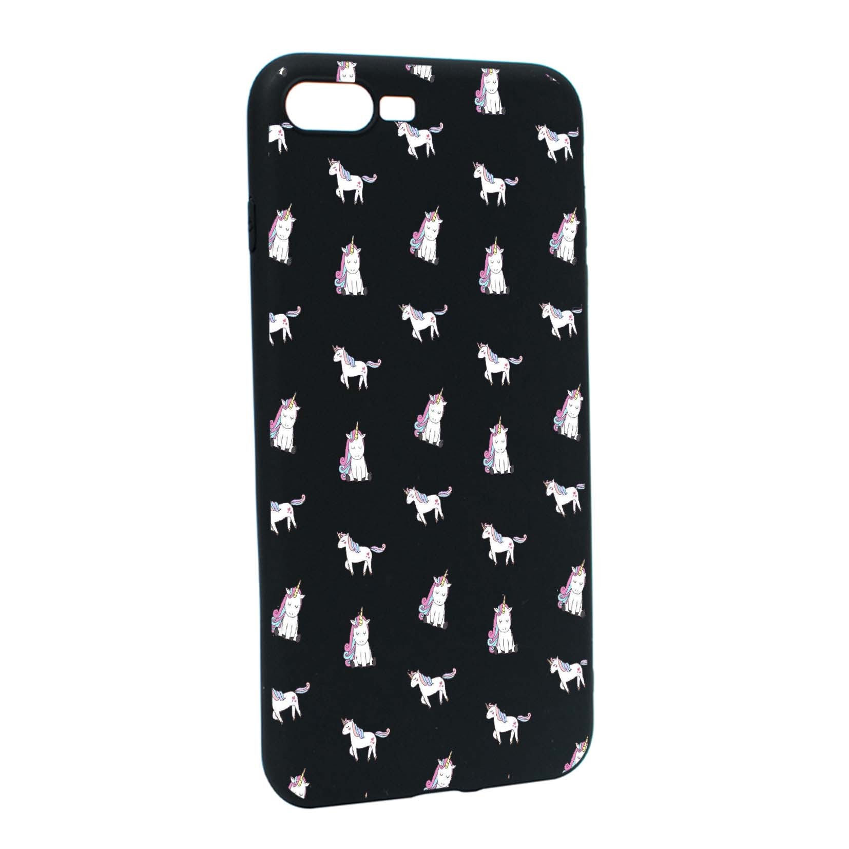 Husa de protectie Unicorn, pentru Apple iPhone 7 Plus / 8 Plus, rezistenta la uzura, anti-alunecare, din silicon Premium, B522