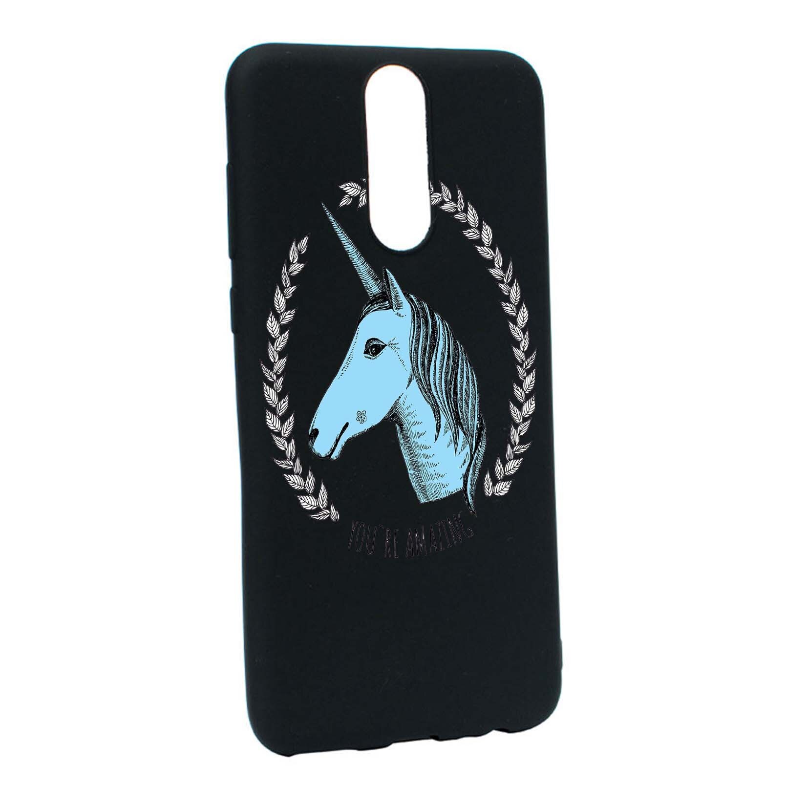 Husa de protectie Unicorn, pentru Huawei Mate 10 Lite, rezistenta la uzura, anti-alunecare, din silicon Premium, B520