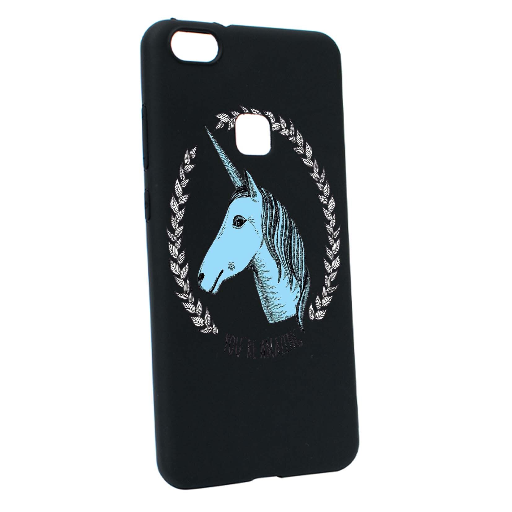 Husa de protectie Unicorn, pentru Huawei P10 Lite, rezistenta la uzura, anti-alunecare, din silicon Premium, B520