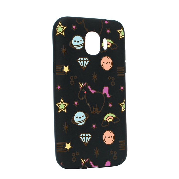 Husa de protectie Unicorn - Universe, pentru Samsung Galaxy J4 2018, rezistenta la uzura, anti-alunecare, din silicon Premium, B526