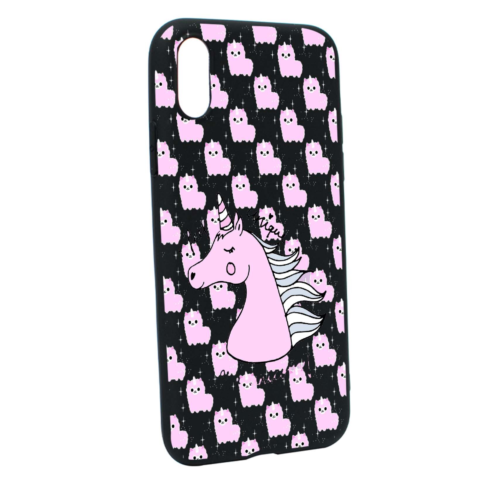 Husa de protectie Unicorn - I Feel Unique, pentru Apple iPhone XS Max, rezistenta la uzura, anti-alunecare, din silicon Premium, B521