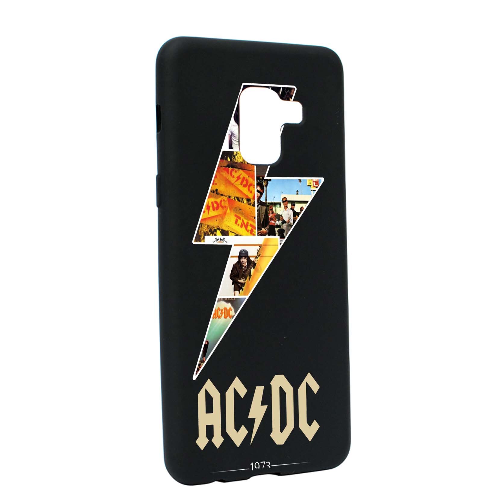 Husa de protectie AC/DC, pentru Samsung Galaxy A5 2018, rezistenta la uzura, anti-alunecare, din silicon Premium, B534