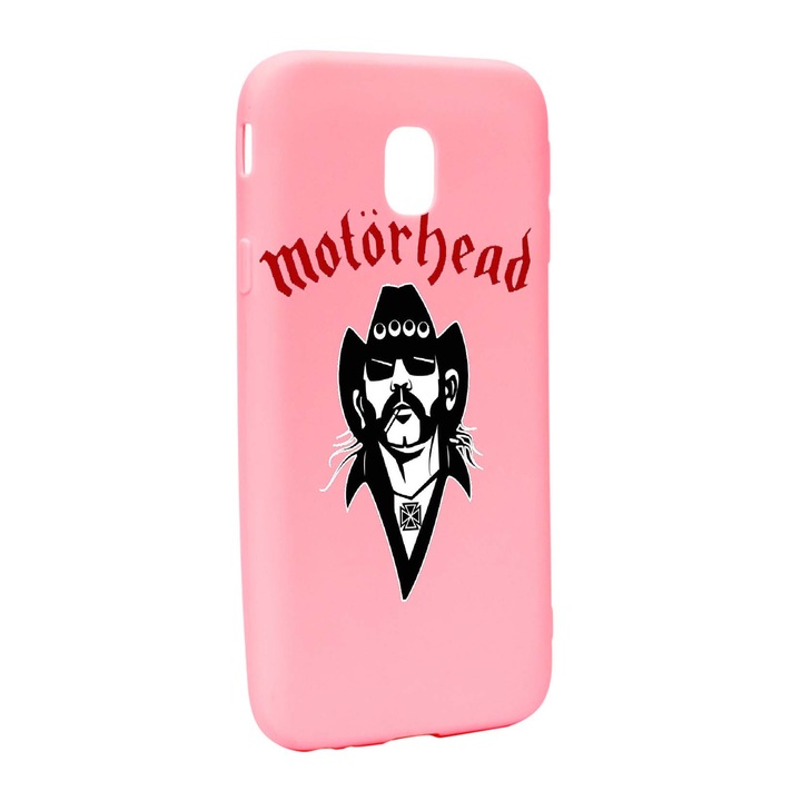 Husa de protectie Motorhead, pentru Samsung Galaxy J7 2018, rezistenta la uzura, anti-alunecare, din silicon Premium, P538