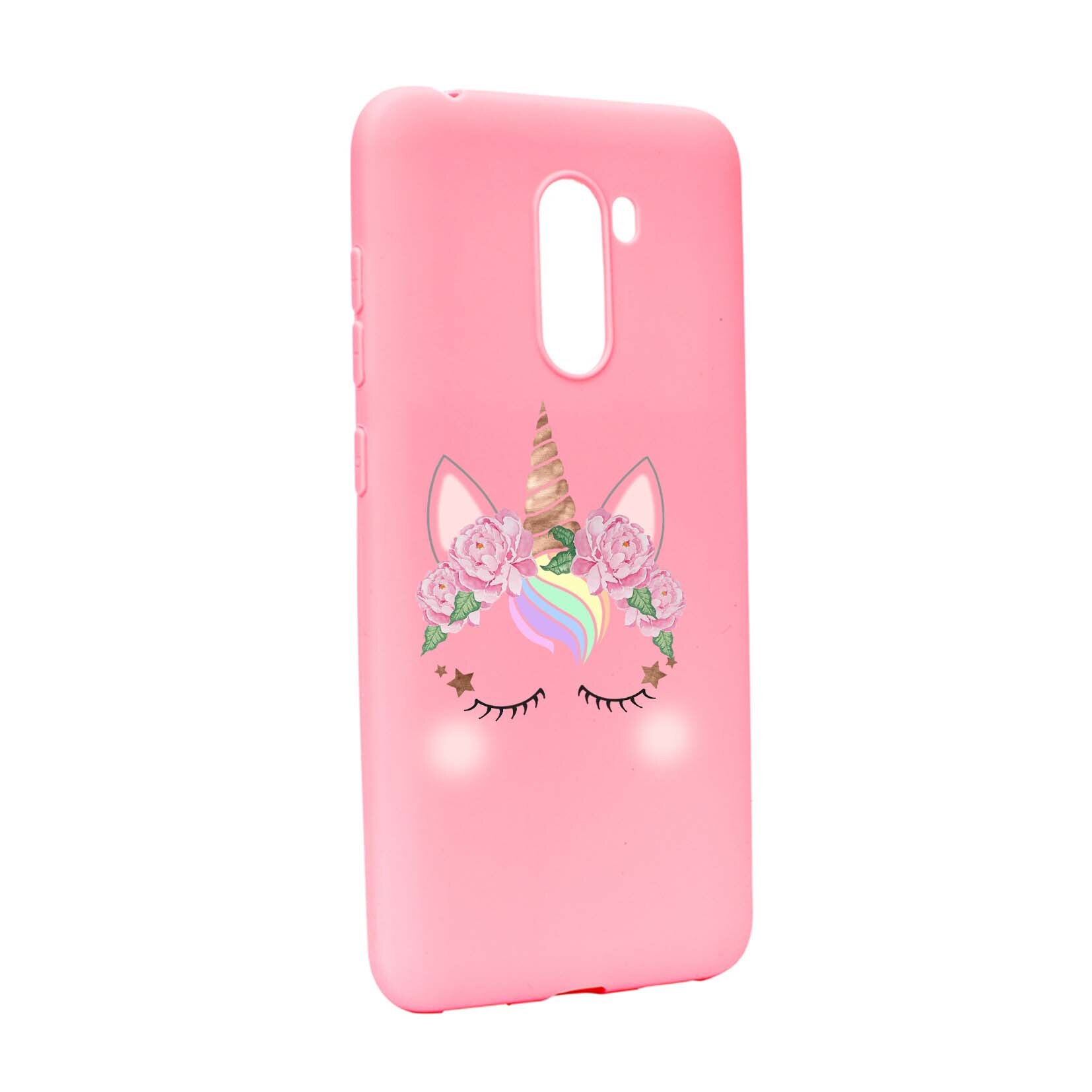 Husa de protectie Unicorn, pentru Xiaomi PocoPhone F1, rezistenta la uzura, anti-alunecare, din silicon Premium, P525