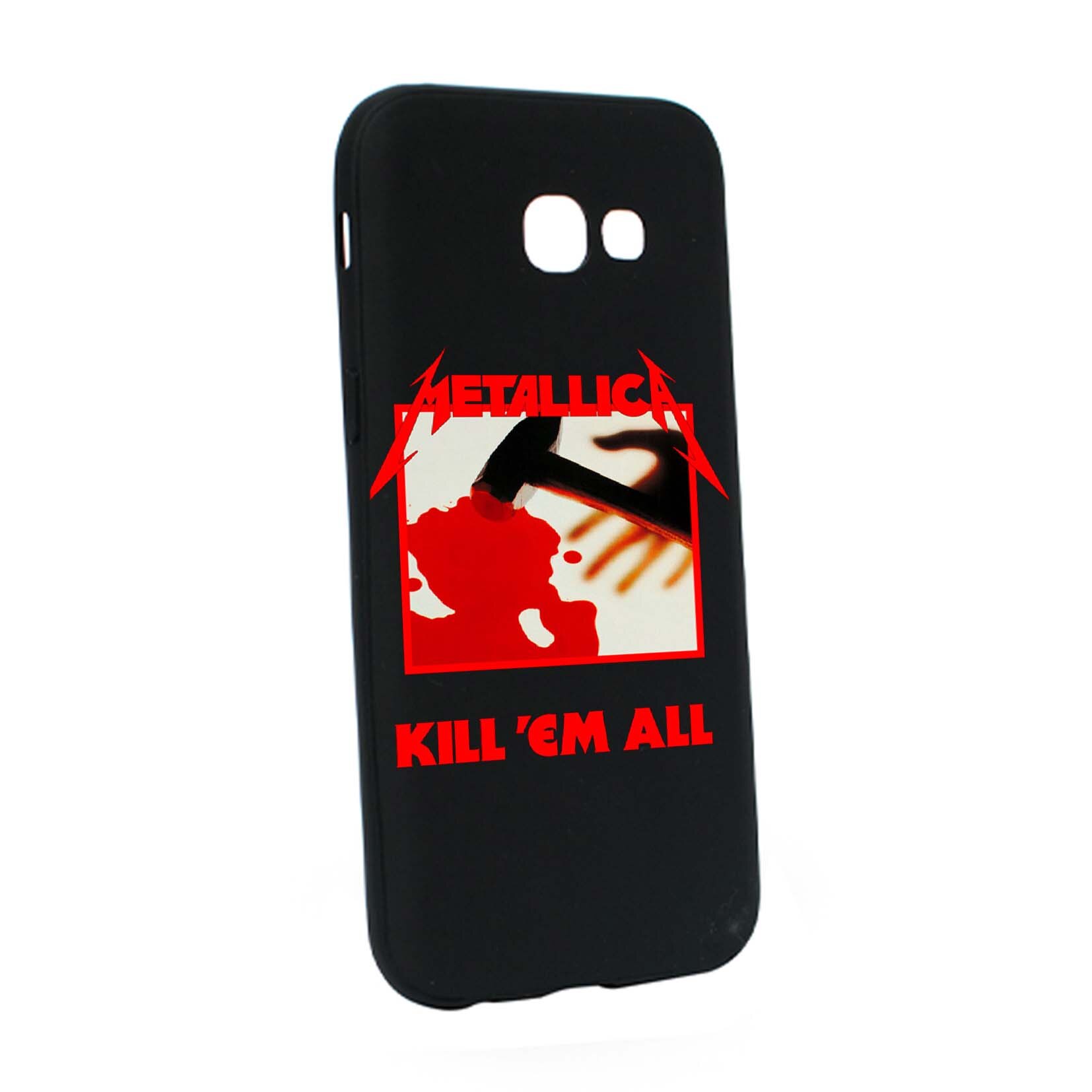 Husa de protectie Metallica, pentru Samsung Galaxy A5 2017, rezistenta la uzura, anti-alunecare, din silicon Premium, B543