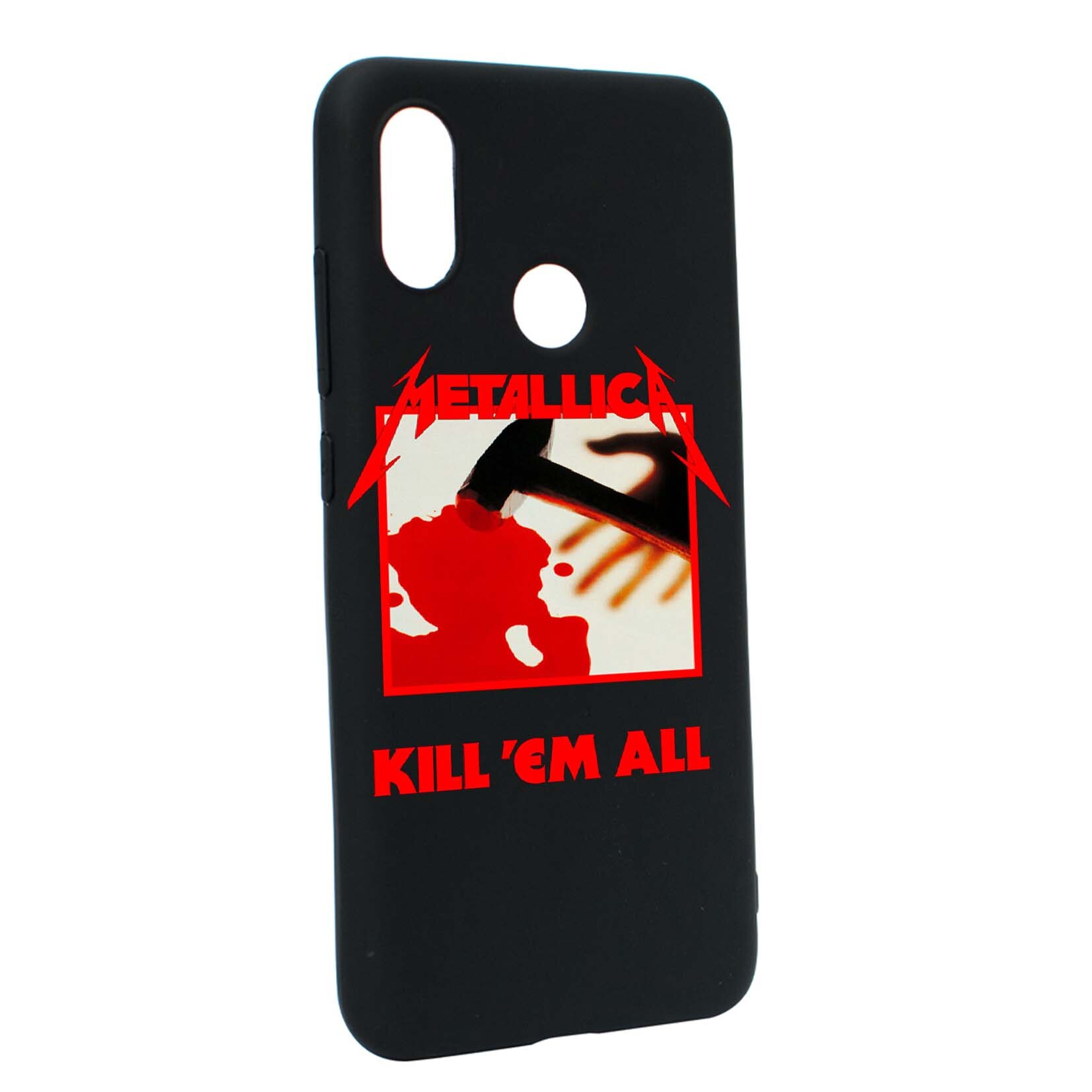 Husa de protectie Metallica, pentru Xiaomi Mi A2 Lite / Redmi 6 Pro, rezistenta la uzura, anti-alunecare, din silicon Premium, B543