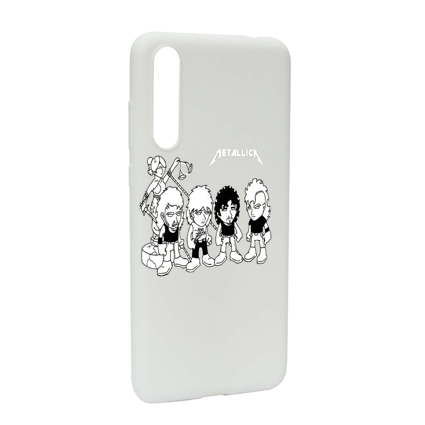 Husa de protectie Metallica, pentru Huawei P20, rezistenta la uzura, anti-alunecare, din silicon Premium, W544