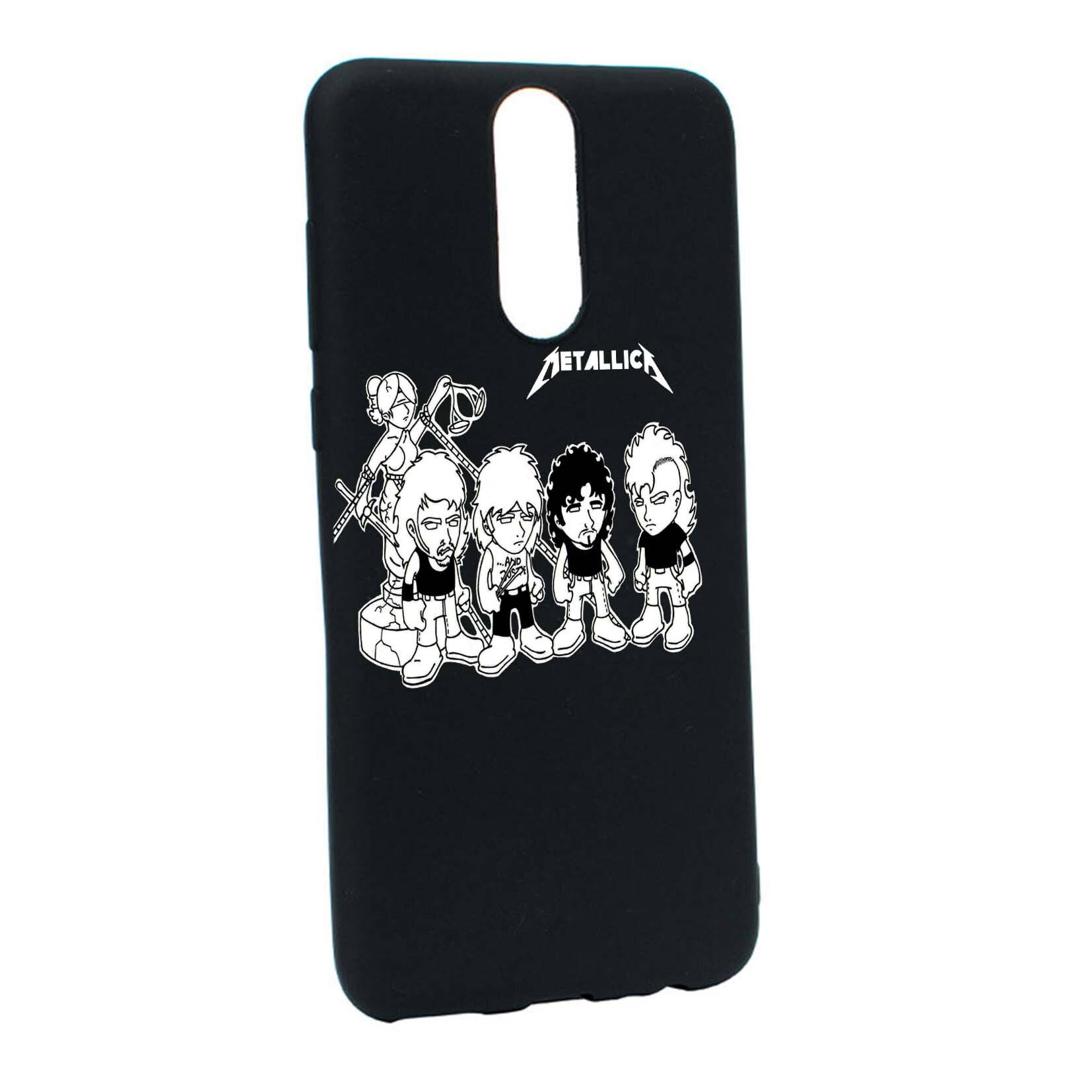 Husa de protectie Metallica, pentru Huawei Mate 10 Lite, rezistenta la uzura, anti-alunecare, din silicon Premium, B544