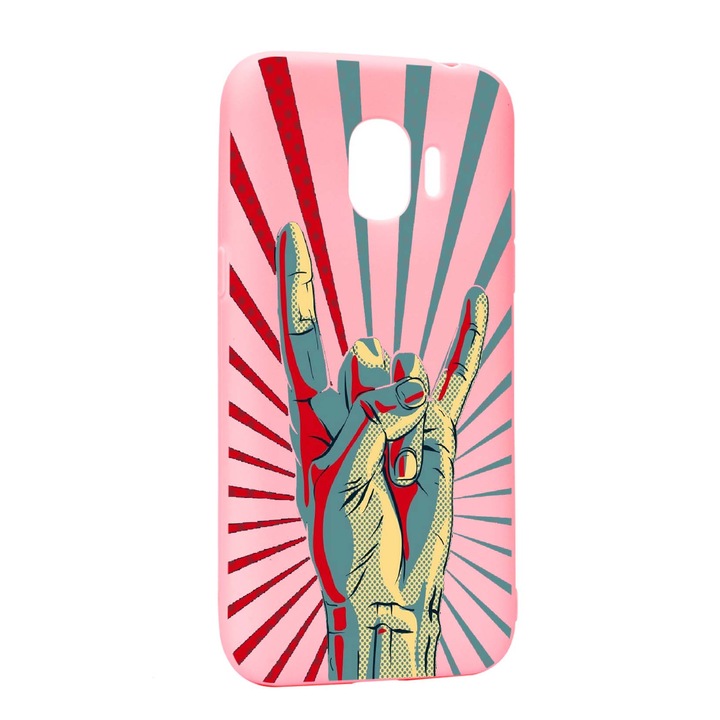 Husa de protectie Rock, pentru Samsung Galaxy J4 2018, rezistenta la uzura, anti-alunecare, din silicon Premium, P530