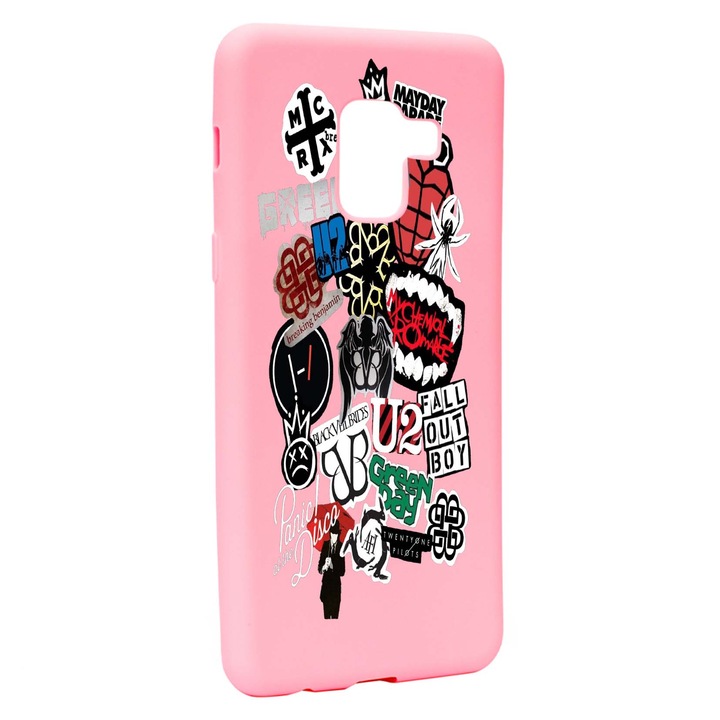 Husa de protectie Best Of Rock, pentru Samsung Galaxy A5 2018, rezistenta la uzura, anti-alunecare, din silicon Premium, P551