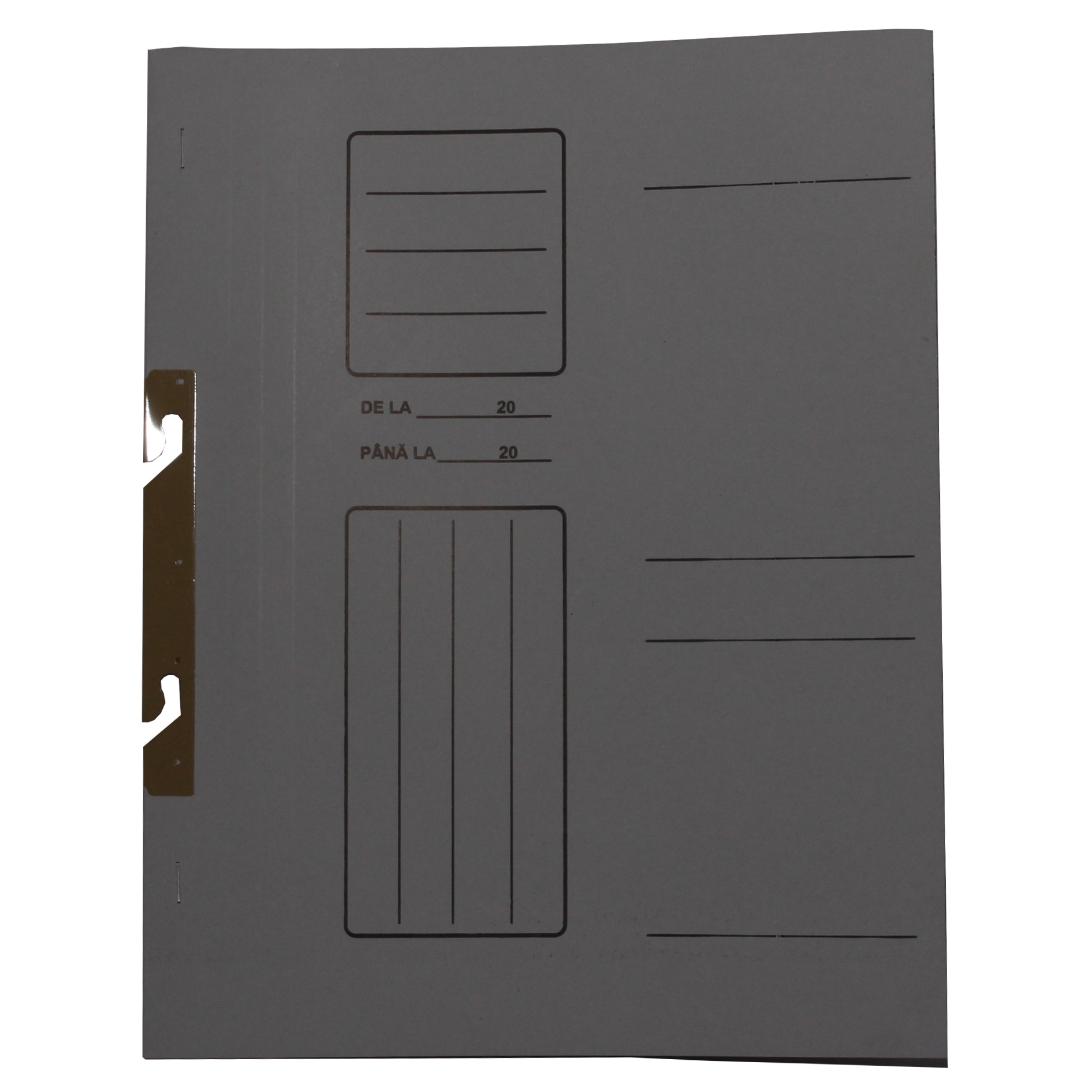 Dosar carton incopciat EVOffice, 10 buc, Alb