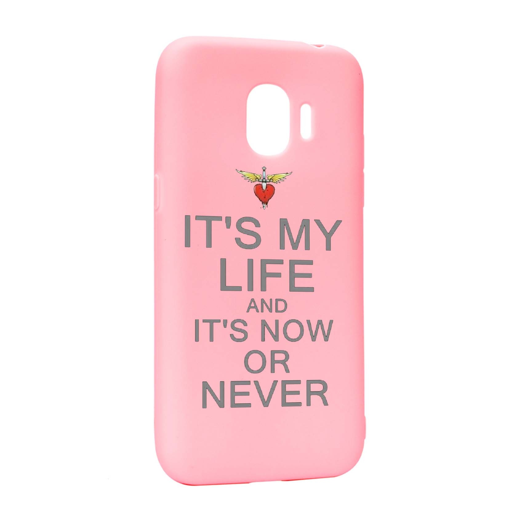 Husa de protectie It's my life, pentru Samsung Galaxy J4 2018, rezistenta la uzura, anti-alunecare, din silicon Premium, P539