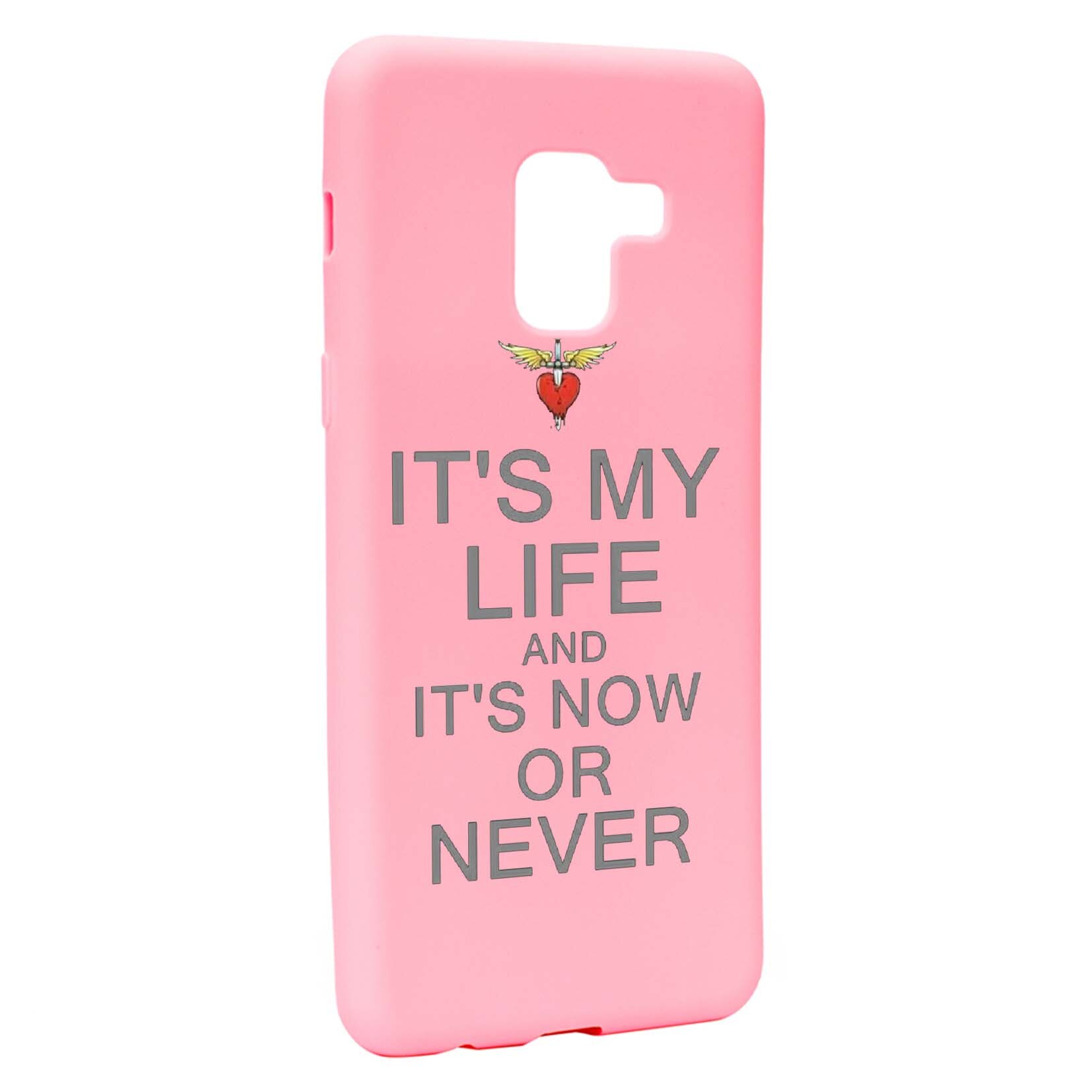 Husa de protectie It's my life, pentru Samsung Galaxy A5 2018, rezistenta la uzura, anti-alunecare, din silicon Premium, P539