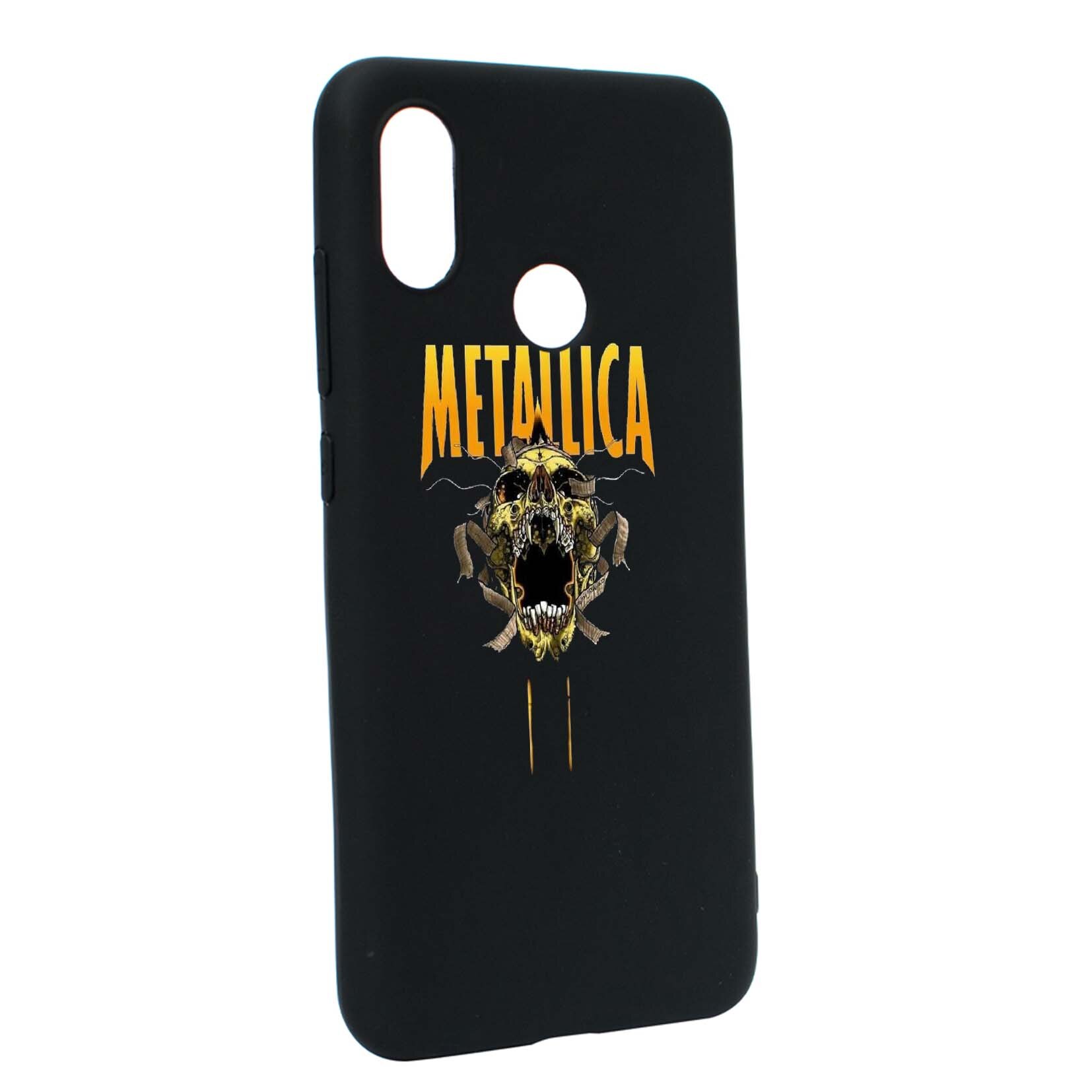 Husa de protectie Metallica, pentru Xiaomi Mi A2 Lite / Redmi 6 Pro, rezistenta la uzura, anti-alunecare, din silicon Premium, B542