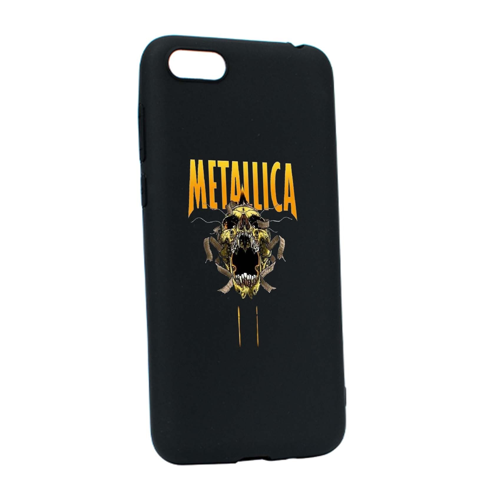 Husa de protectie Metallica, pentru Apple iPhone 6 / 6S, rezistenta la uzura, anti-alunecare, din silicon Premium, B542