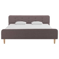 cadru de pat tapitat cu material textil vidaxl tesatura 160 x 200 cm maro imagen 18_0_
0