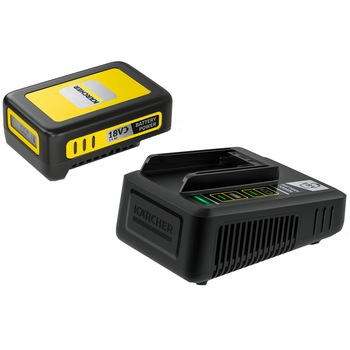 Starter Kit Battery Power Karcher 18/25, acumulator de 18 V, 2.5 Ah, incarcator fast charger, compatibil cu toate produsele Karcher din platforma 18 V Starter Kit Battery Power Karcher 18/25, acumulator de 18 V, 2.5 Ah, incarcator fast charger, compatibil cu toate produsele Karcher din platforma 18 V