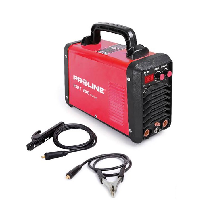 Proline Inverteres hegesztőgép, MMA/TIG 200 Típusú, Ventilátorral, Rögzítő bilinccsel
