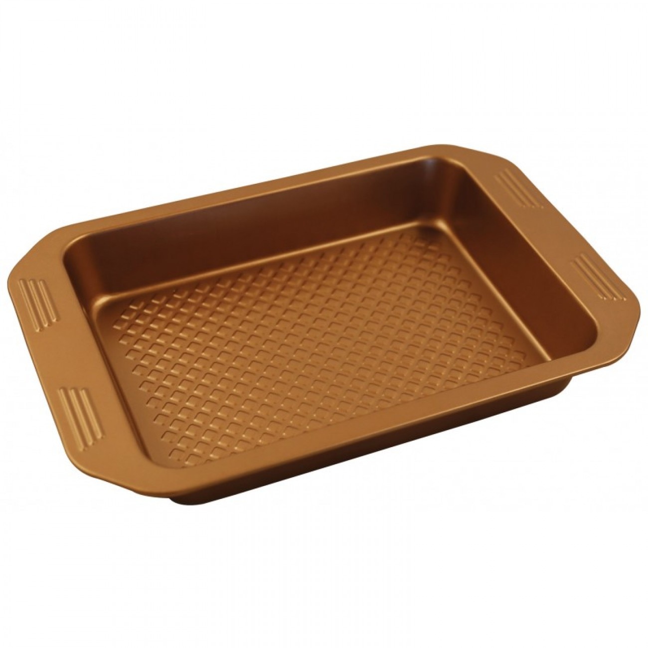 Tava de copt Klausberg KB 7376, 35.5 cm, Acoperire neaderenta, Culoare Cupru