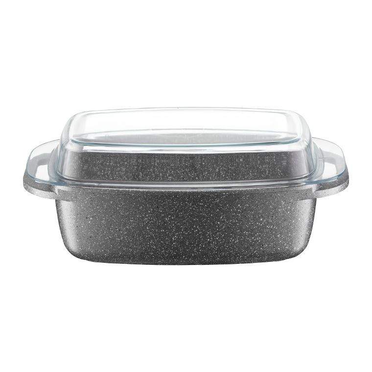 Tava pentru prajit 32x21cm invelis Qualum Basic Stone Silverstone