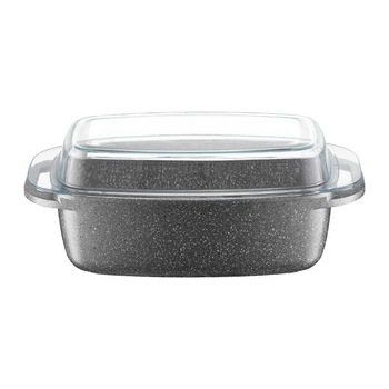 Tava pentru prajit 32x21cm invelis Qualum Basic Stone Silverstone Tava pentru prajit 32x21cm invelis Qualum Basic Stone Silverstone