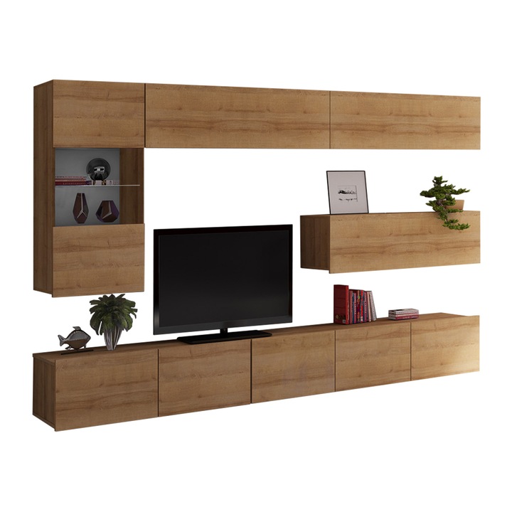 Set living camera de zi Bralani IV, MIRJAN24, stejar auriu