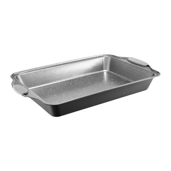 Tava de copt cu maner silicon, Ambition, Glamour, gri, 35x25cm